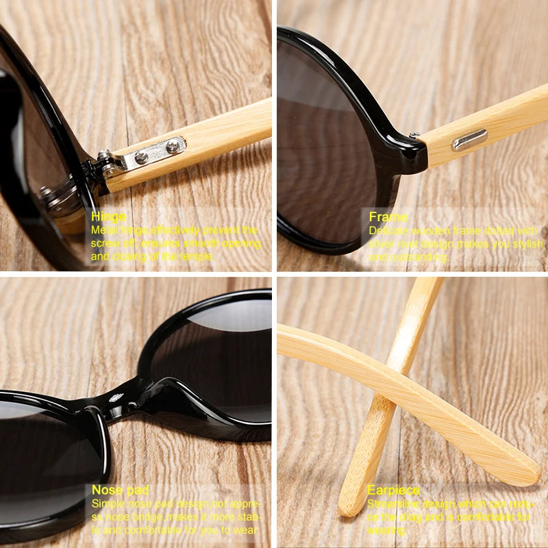 Bamboo Sunglasses Men Women