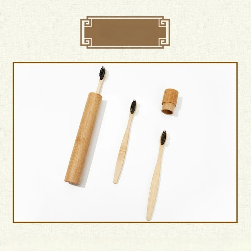 Bamboo Toothbrush Holder