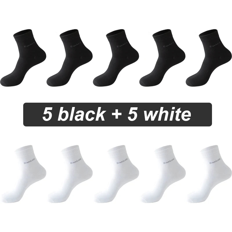 Bamboo Fiber Socks Men 10 pairs