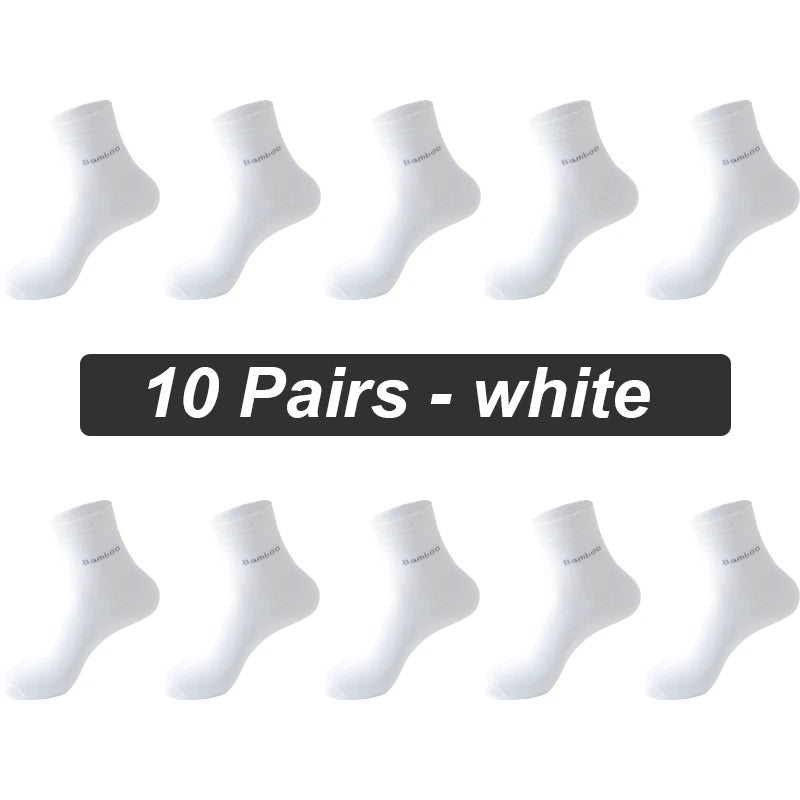 Bamboo Fiber Socks Men 10 pairs