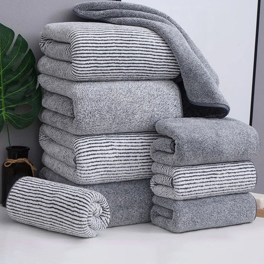 bamboo charcoal fiber bath towel