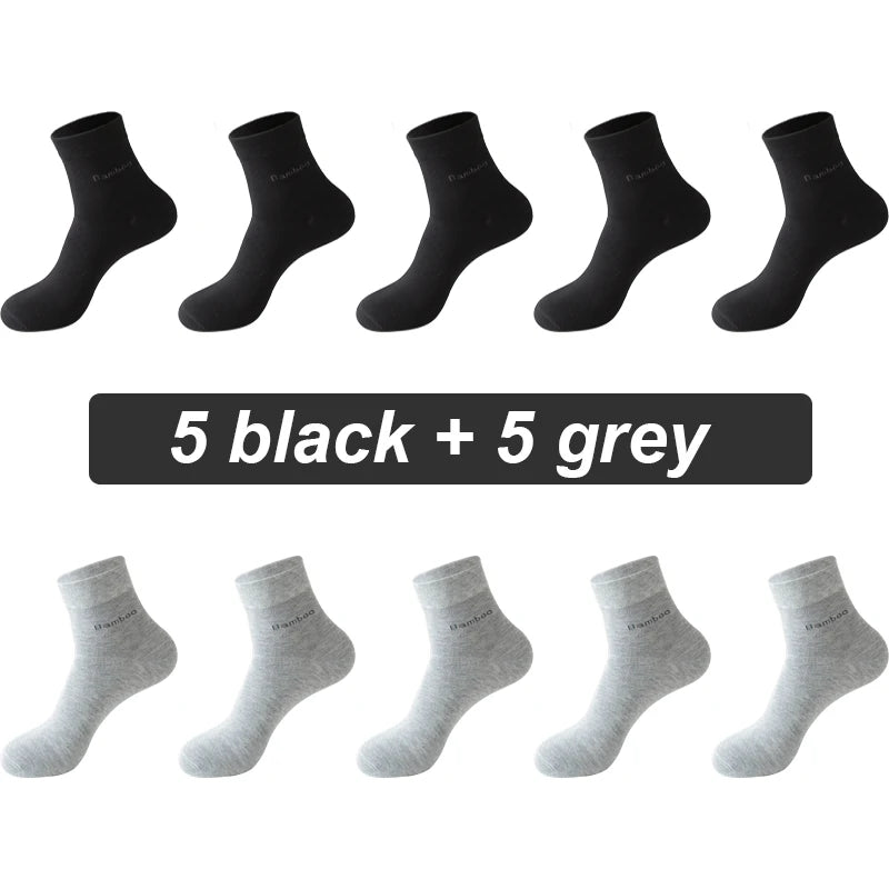 Bamboo Fiber Socks Men 10 pairs