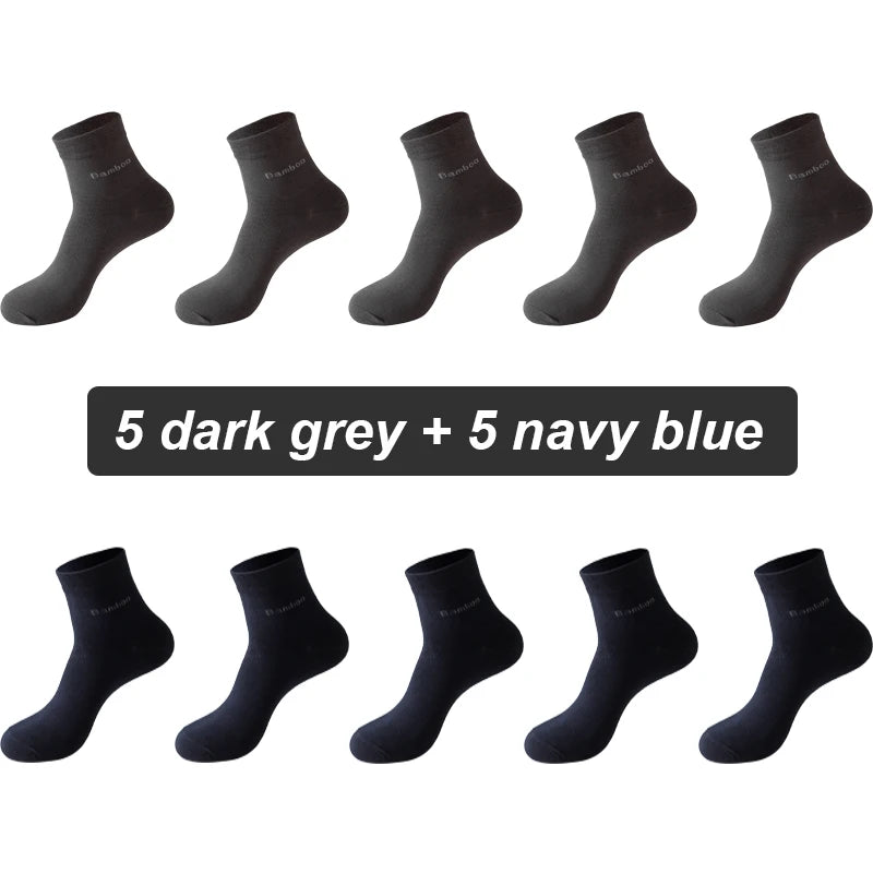 Bamboo Fiber Socks Men 10 pairs