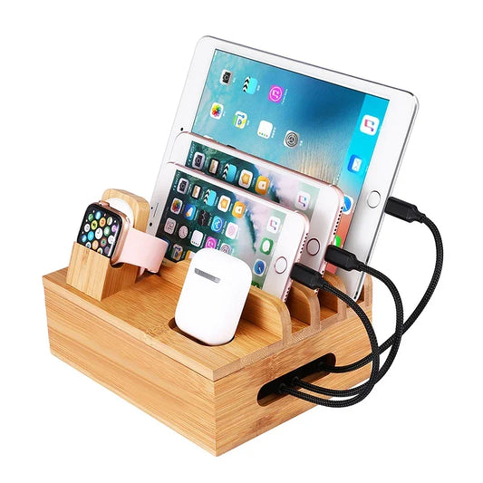 Bamboo Charging Station Dock