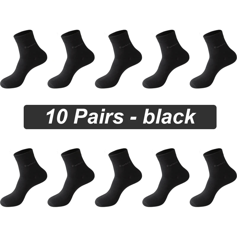 Bamboo Fiber Socks Men 10 pairs
