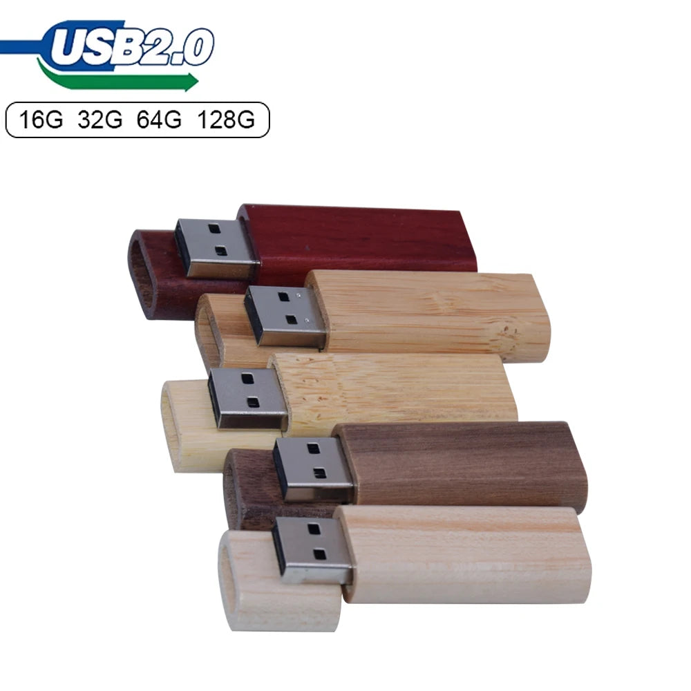 Bamboo Wooden USB Flash Drive 4GB 8GB 16GB 32GB 64GB 128GB