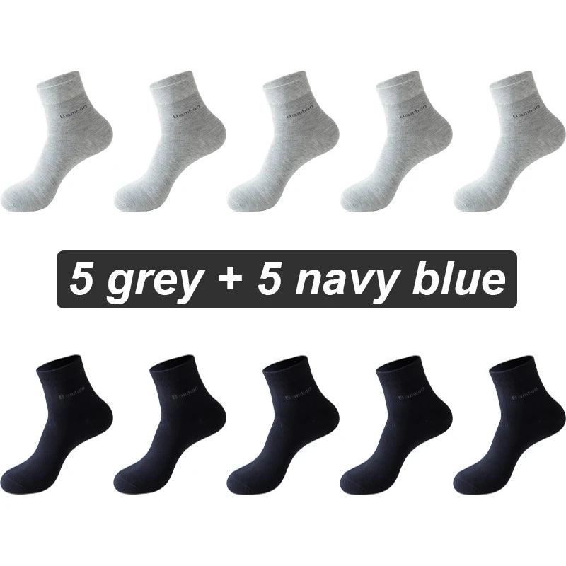 Bamboo Fiber Socks Men 10 pairs
