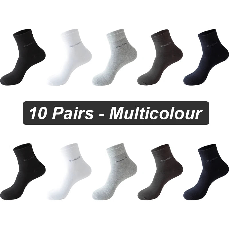 Bamboo Fiber Socks Men 10 pairs