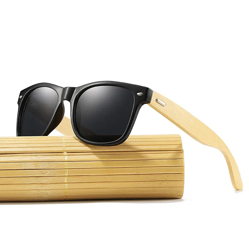 Bamboo Sunglasses Men Women Classic UV400 Non-Polarized