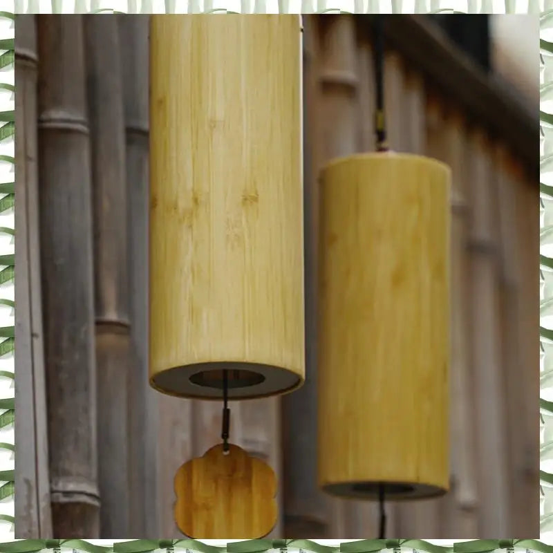 Bamboo Windchime Winter Style Outdoor
