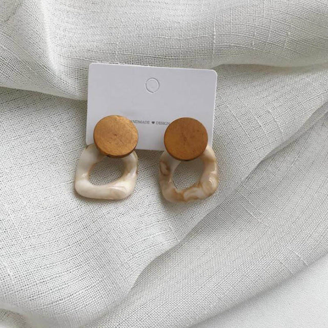 Handmade Bamboo Rattan Jewelry Earrings For Women