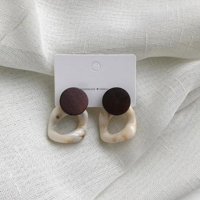 Handmade Bamboo Rattan Jewelry Earrings For Women