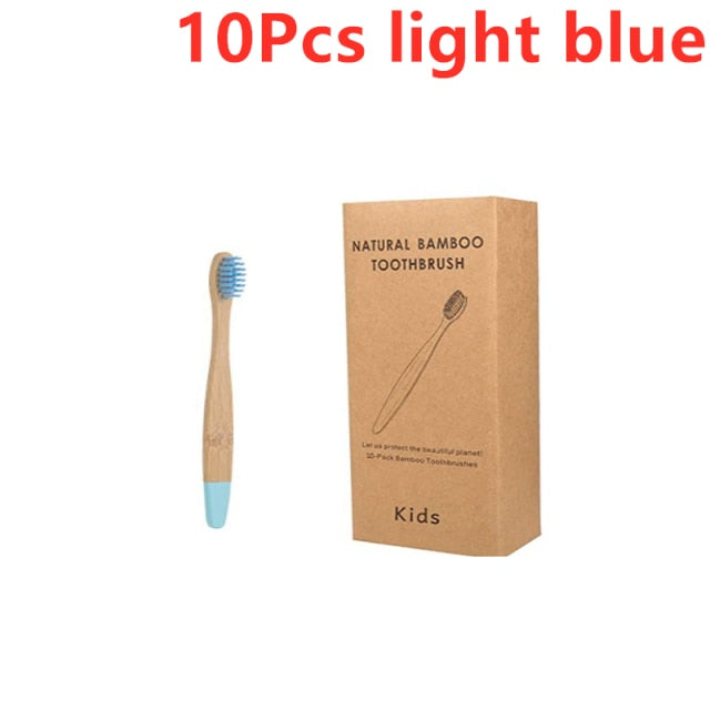 5/10 pcs Organic Children's Bamboo Toothbrushes