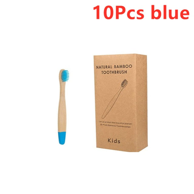 5/10 pcs Organic Children's Bamboo Toothbrushes