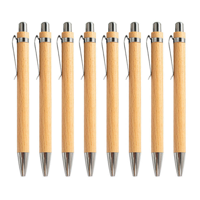 Bamboo Pen 1.0mm Blue or Black 8 Pcs Set