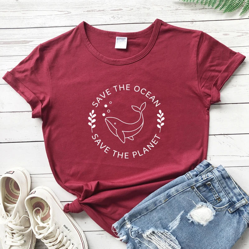 Save The Planet T-shirt women