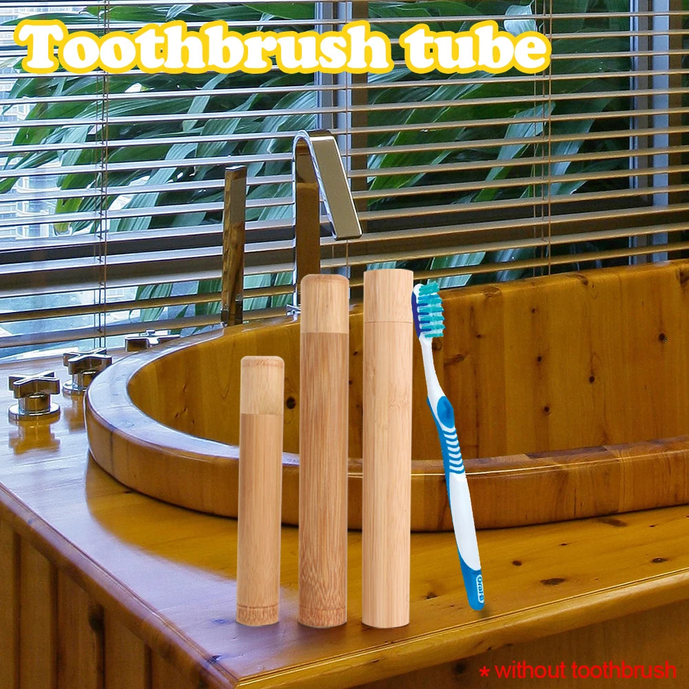 Bamboo Toothbrush Holder