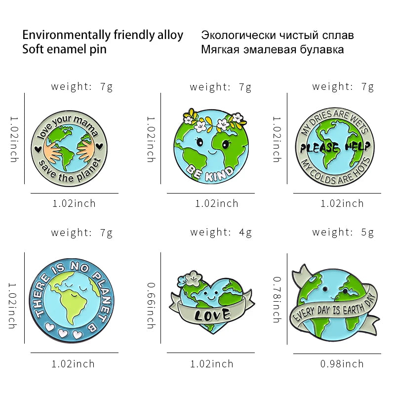 Save The Planet Pins