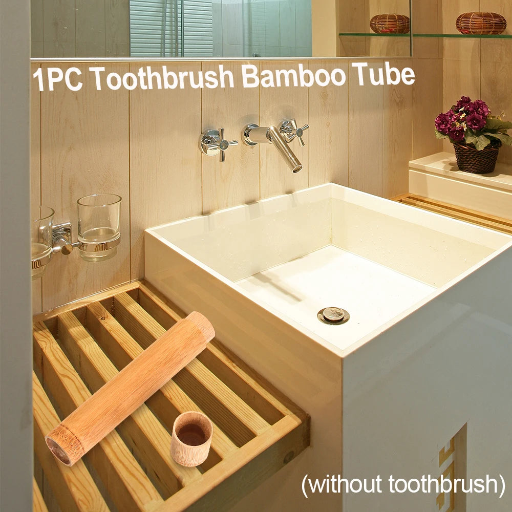 Bamboo Toothbrush Holder