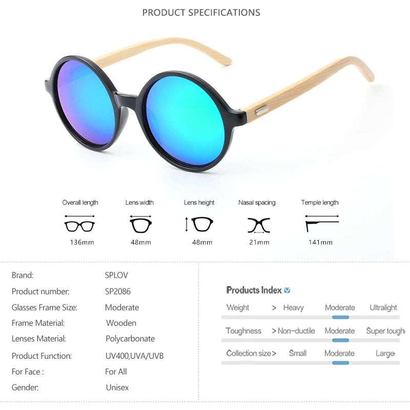 Bamboo Sunglasses Men Women