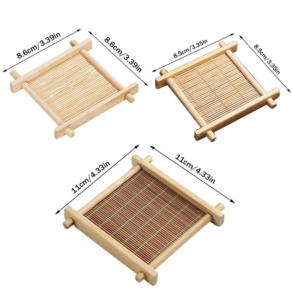 Bamboo Coasters Tea Trays