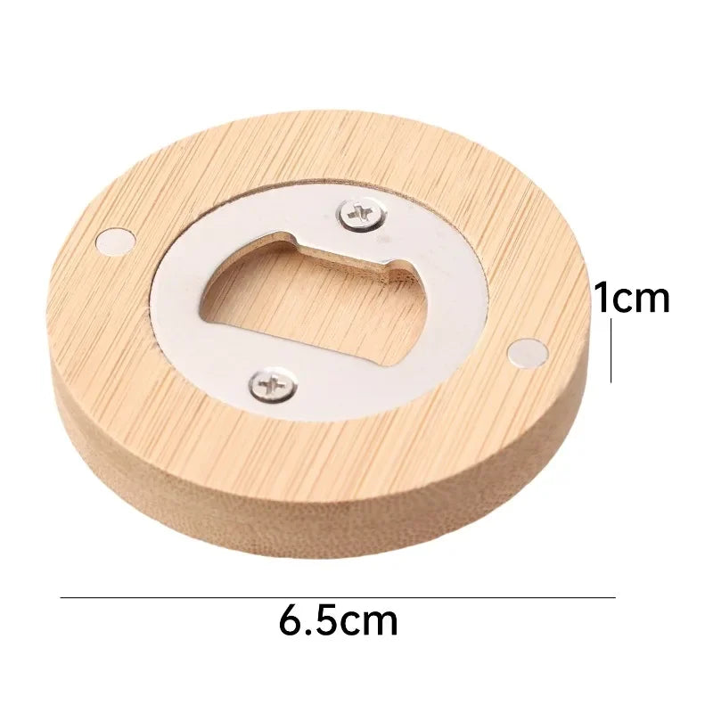 Bamboo Magnetic Bottle Openers  1/3/5/10 pcs
