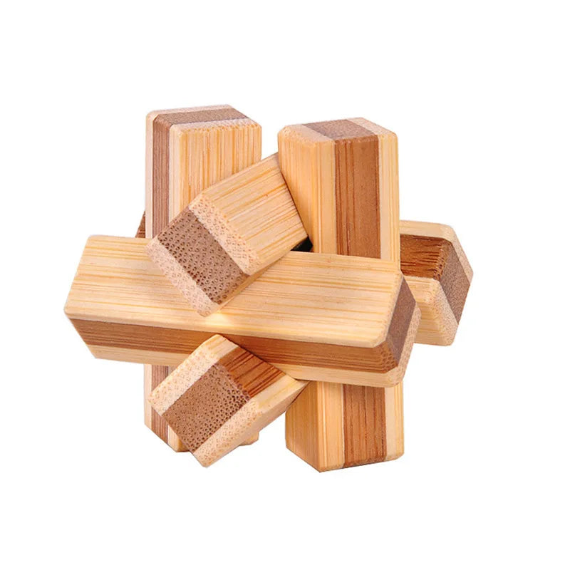 Bamboo Puzzles Game Toy For Adults Kids 11 Types