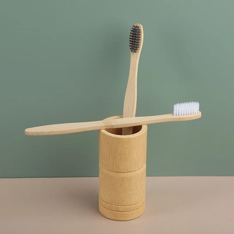 10 Pcs Bamboo Toothbrushes