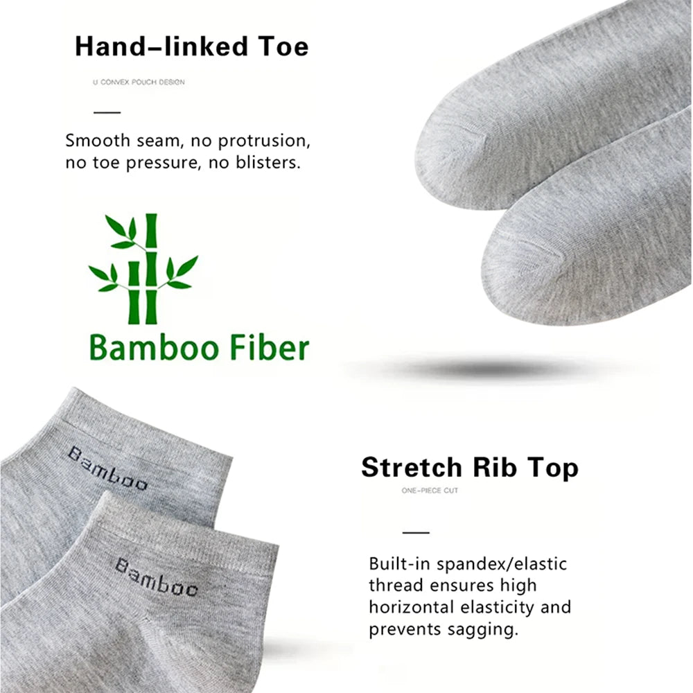 Bamboo Fiber Women Socks 5 Pairs  one size 35-40