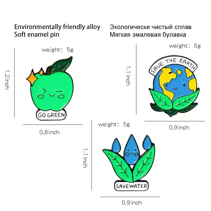 Save the Earth Pins