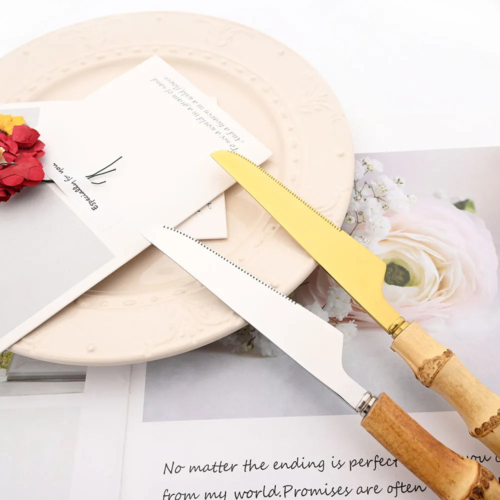 Bamboo tableware set 4/20pcs
