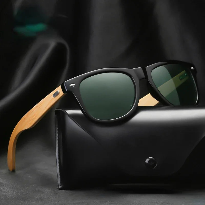 Bamboo Sunglasses Men Women Classic UV400 Non-Polarized