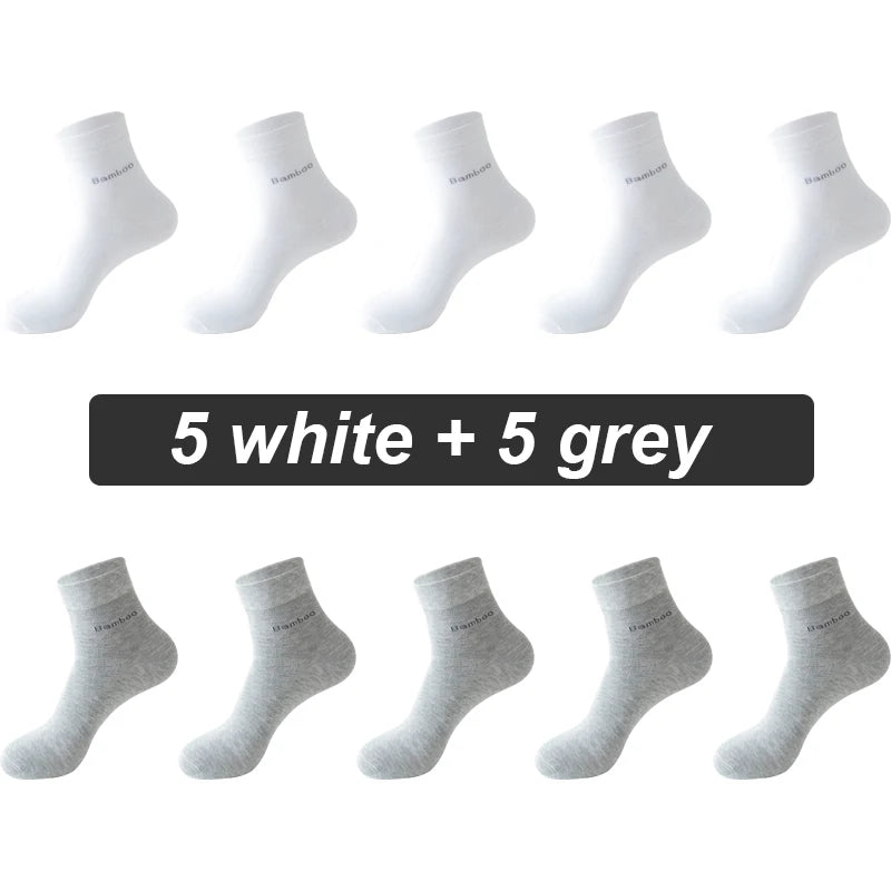 Bamboo Fiber Socks Men 10 pairs