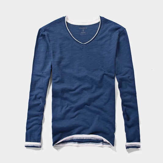Bamboo Cotton Long Sleeve T-shirt Men