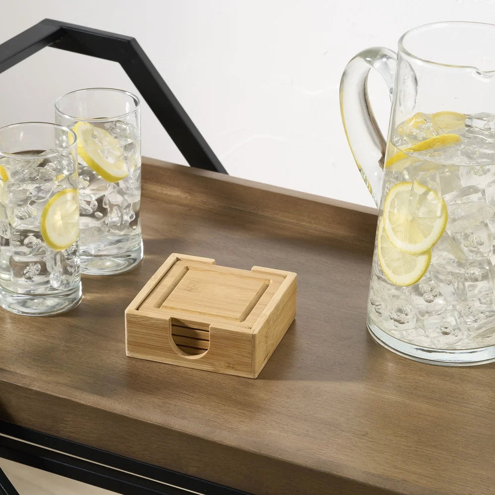 Bamboo Coaster Set