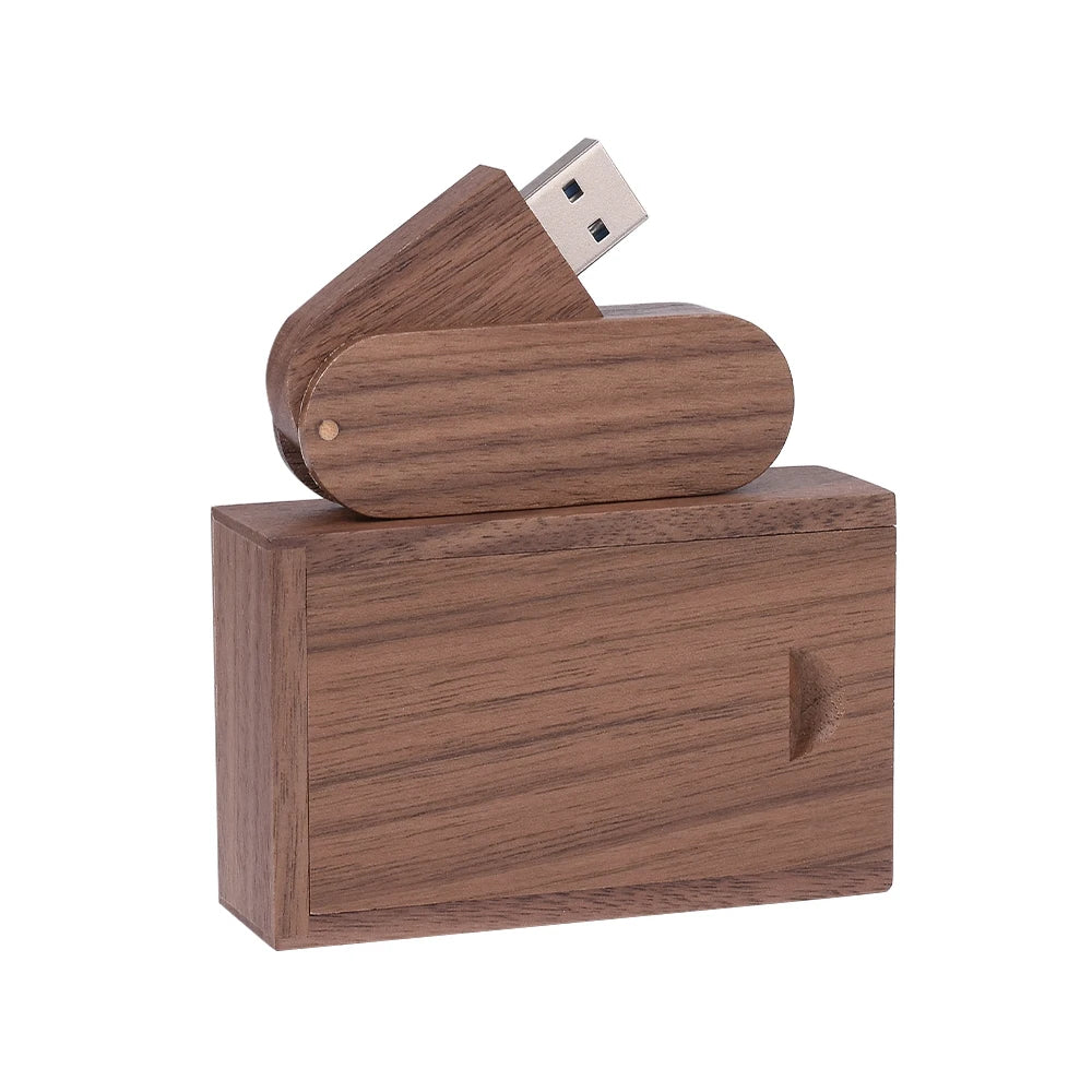 Wooden USB Flash Drive and box 4/8/16/32/64/128 GB