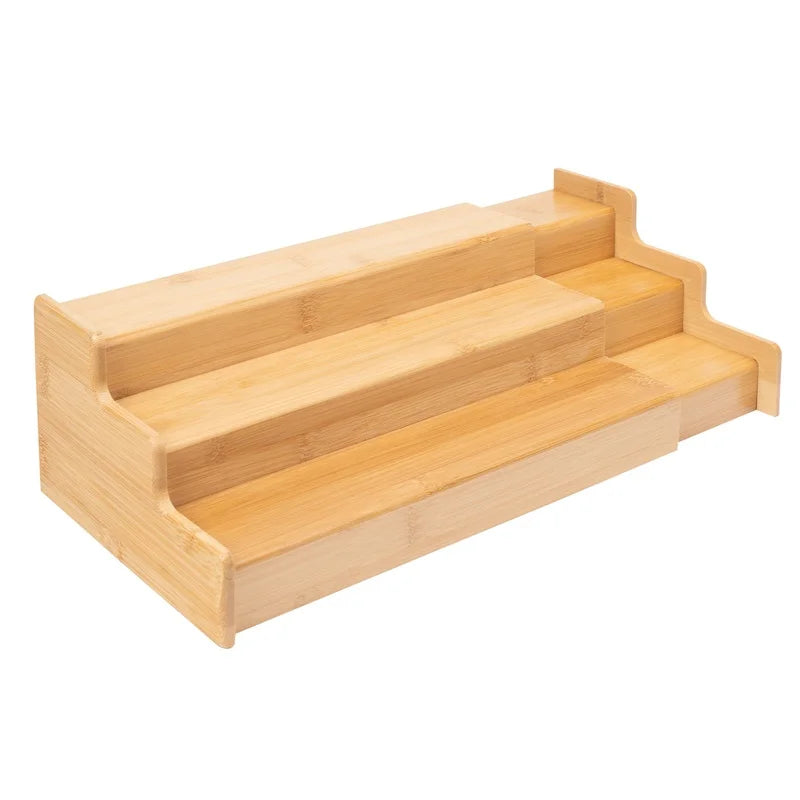 Bamboo Spice Rack Organizer