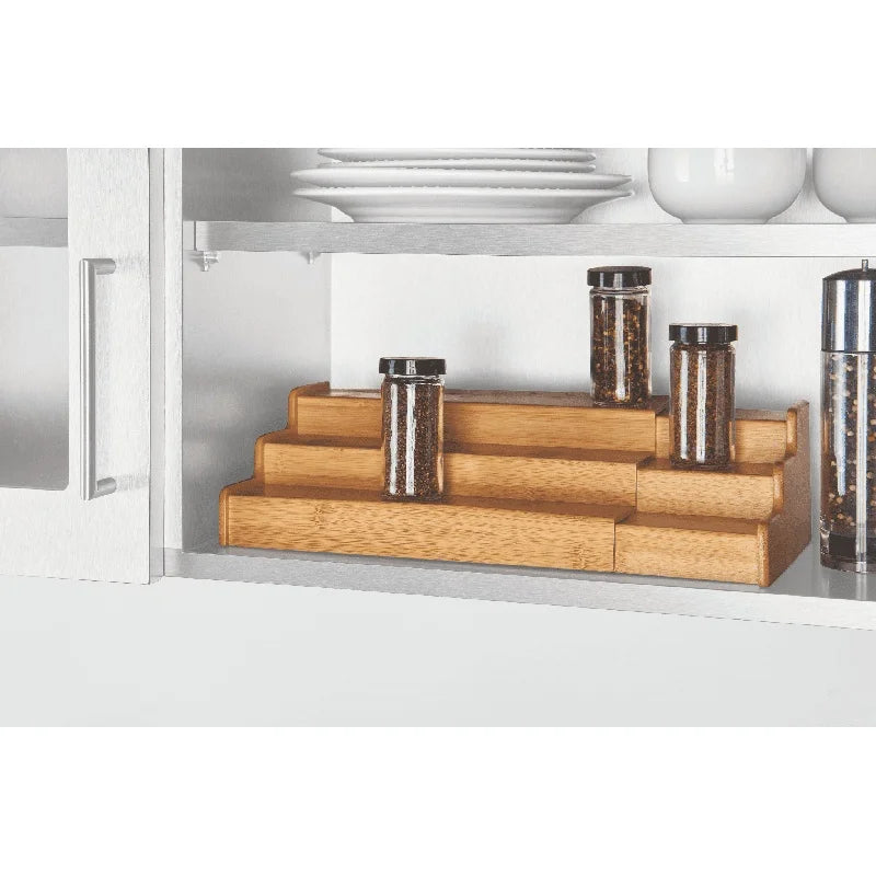 Bamboo Spice Rack Organizer