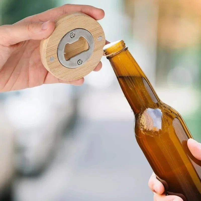 Bamboo Magnetic Bottle Openers  1/3/5/10 pcs