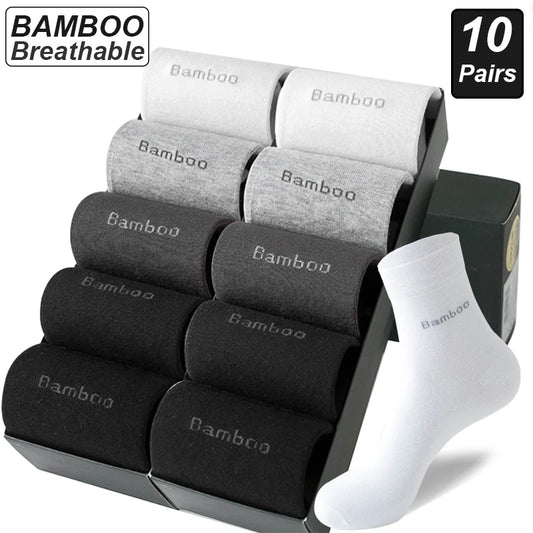 Bamboo Fiber Socks Men 10 pairs