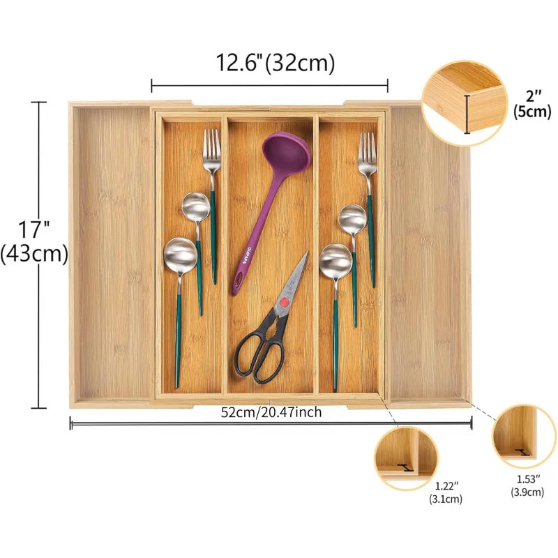 Bamboo Cutlery Tray