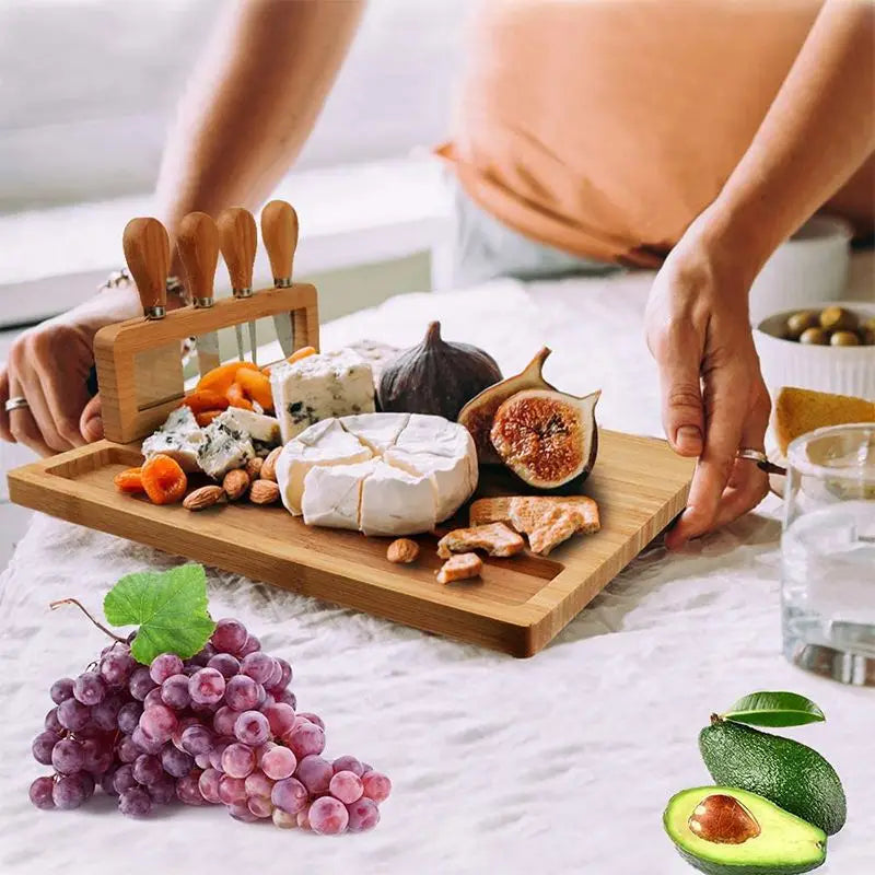 Bamboo Cheese Board Serving Tray