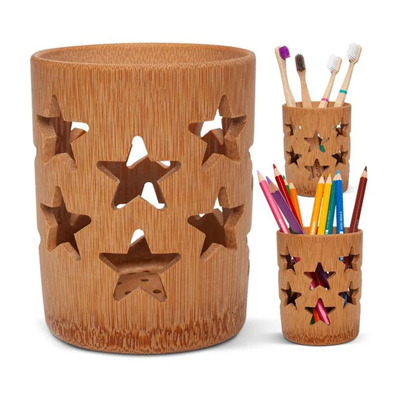 Bamboo Toothbrush Holder