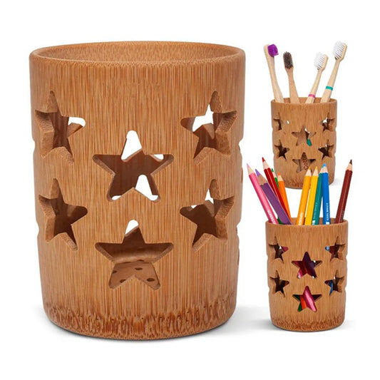 Bamboo Toothbrush Holder