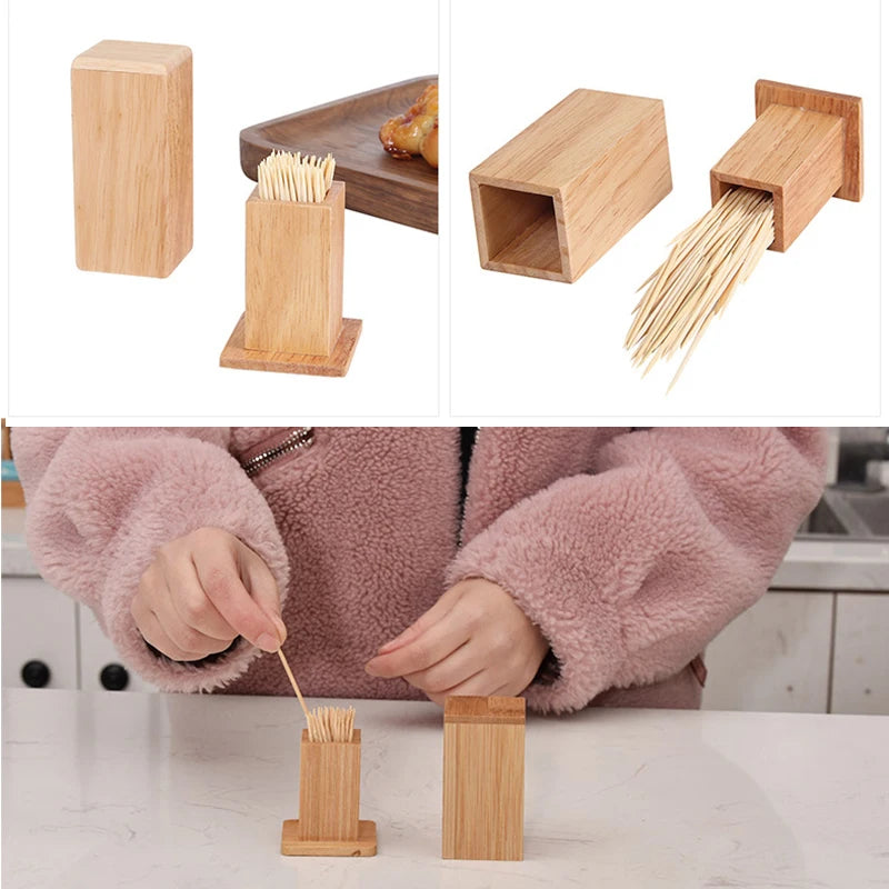 Bamboo Toothpick Holder