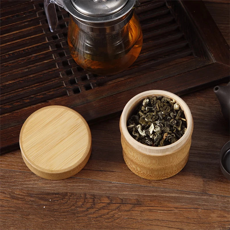 Bamboo Food Storage Box Tea Nut Spice