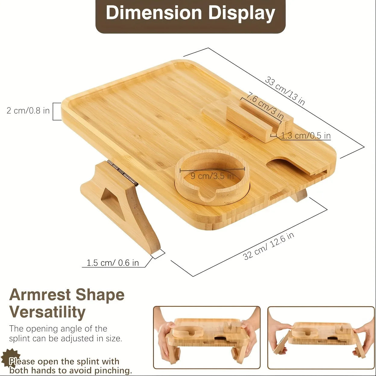 Bamboo Sofa Tray