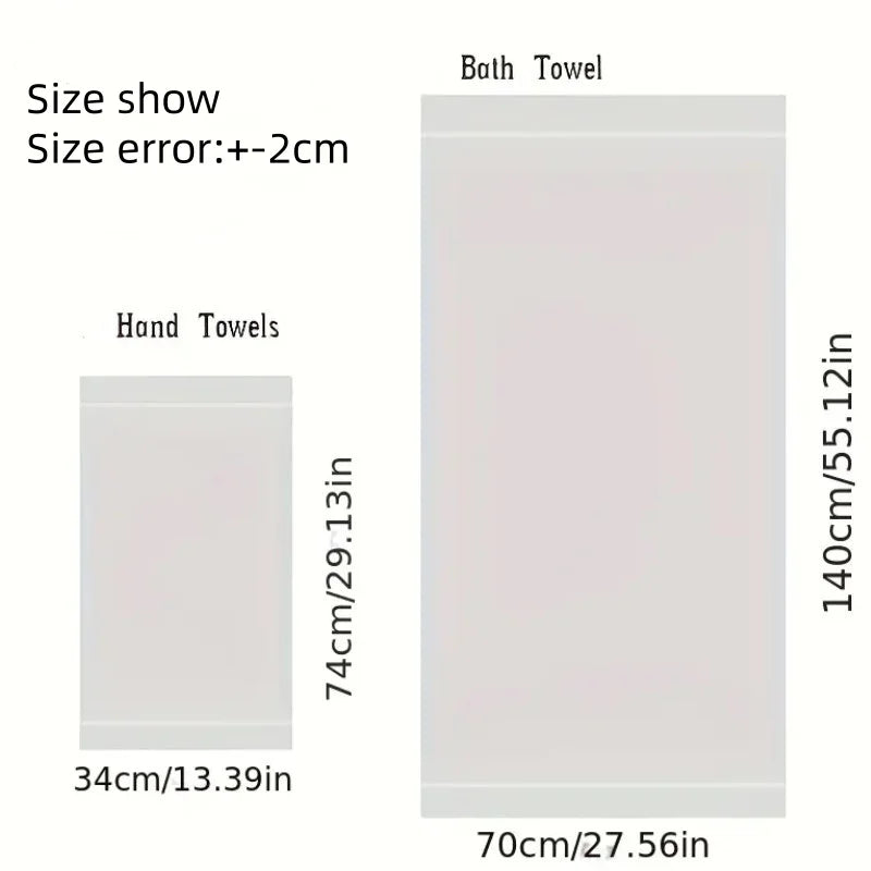 Bamboo Fiber Towels Sets of 1/4/6
