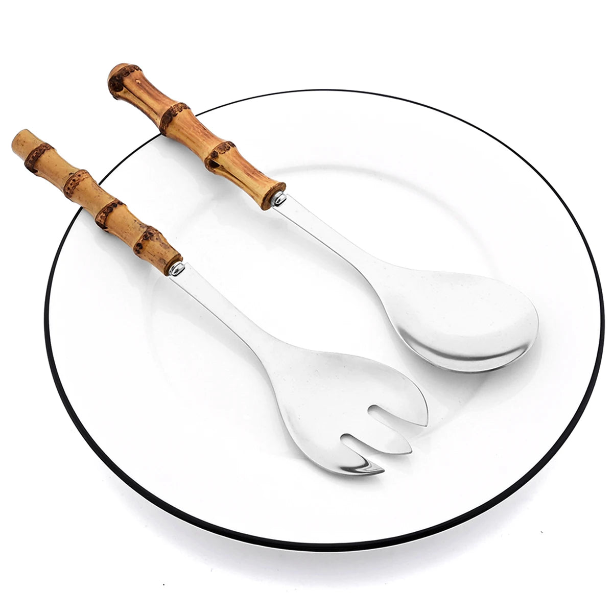 Bamboo Spoon Fork Handle Set 2/4pcs