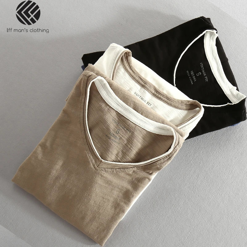 Bamboo Cotton Long Sleeve T-shirt Men